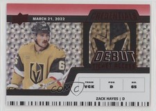 2022 Credentials Debut Ticket Access Horizontal Red 257/299 Zack Hayes #139 0b3