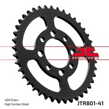 JT Rear Sprocket 41 T 420 P JTR801.4 Black For Suzuki LT-A 50 2003