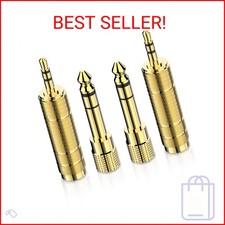 DIGITNOW Headphone Adapter 6.35mm 1/4 Inch Male to 3.5mm 1/8 Inch Female and
