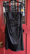 Adrianna Papell Women's Black Strapless Mini Evening Dress Rear Zip Size 12