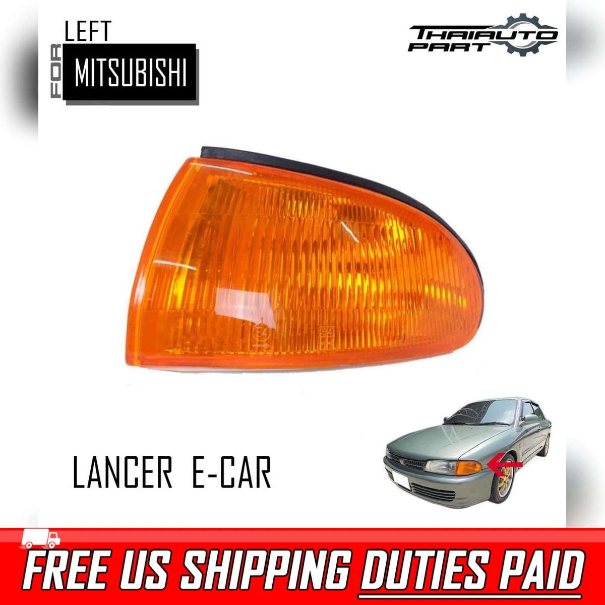 For 1992-1996 Mitsubishi Lancer Sedan Glx E-Car Corner Lamp Light