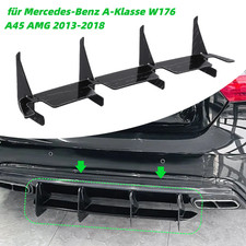 Heck Ansatz Diffusor Heckschürze für Mercedes-Benz W176 A45 13-18 GLANZ SCHWARZ Heck Ansatz Diffusor Heckschürze für Mercedes-Benz W176 A45 13-18 GLANZ SCHWARZ