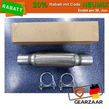 Flexrohr Vorderrohr für Opel Astra G, H, Corsa, Tigra 45 x 200mm Montage-Schelle