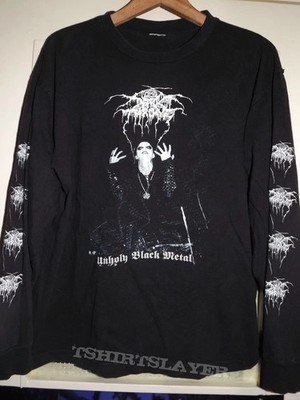 Rare! New Darkthrone Band Unholy Black Metal Black Longsleeve Shirt  NI2503