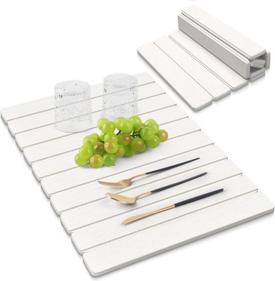Large Stone Dish Drying Mats for Kitchen Counter, 24X16 Quick Dry Absorbent Dryi