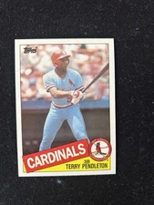 1985 Topps #346 Terry Pendleton Rookie Card RC Near Mint or Better Cardinals