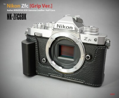 LIM'S Genuine Leather Camera Half Case & Dovetail Plate Metal Grip For Nikon Zfc