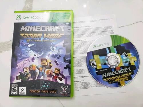 Minecraft: Story Mode -- Season Pass Disc (Microsoft Xbox 360 Free Fast Shipping