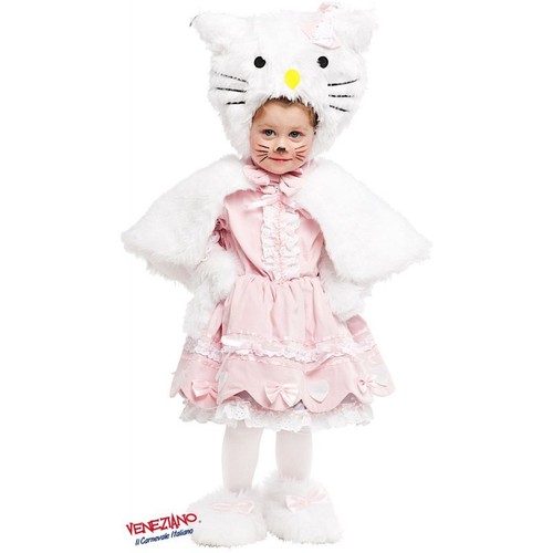 Costume Vestito Carnevale Bambina Baby Gatta Gattina 12 18 24 Mesi 1 2 Anni  | eBay