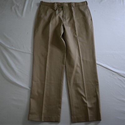 NEW Perry Ellis 38x32 Khaki No Iron Wrinkle Free Premium Twill Mens Dress Pants