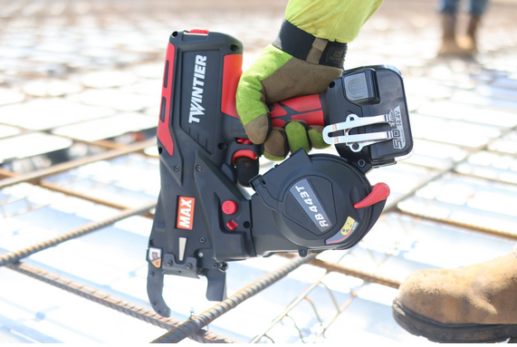 MAX RB443T Twintier Rebar Tying Tool up to #7 X #7 with 19Ga Wire