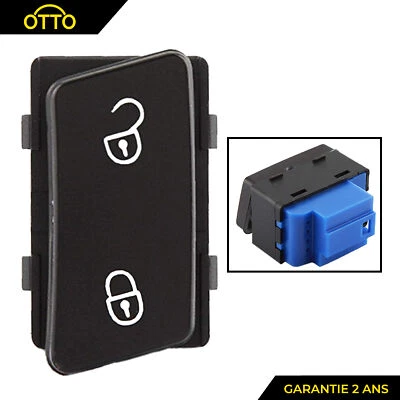 Bouton de Centralisation des Portes prévu pour VW CADDY 3 TOURAN - 1T0962125REH - Photo 1/4