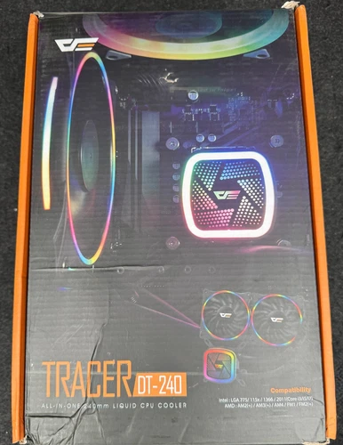 Darkflash Tracer DT-240 Liquid CPU Cooler For LGA775 115x 1366 2011 AM2-AM4 NEW