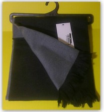 Goodfellow Men's Striped Scarf - black Gray Reversible One Size - Nice  Big NWT