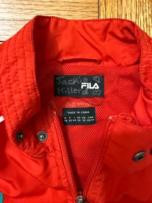 FILA JACKET (BNP PARIBAS OPEN 非売品) Fila Red BNP Paribas Open Tennis Full Zip Jacket Size XS Jacket