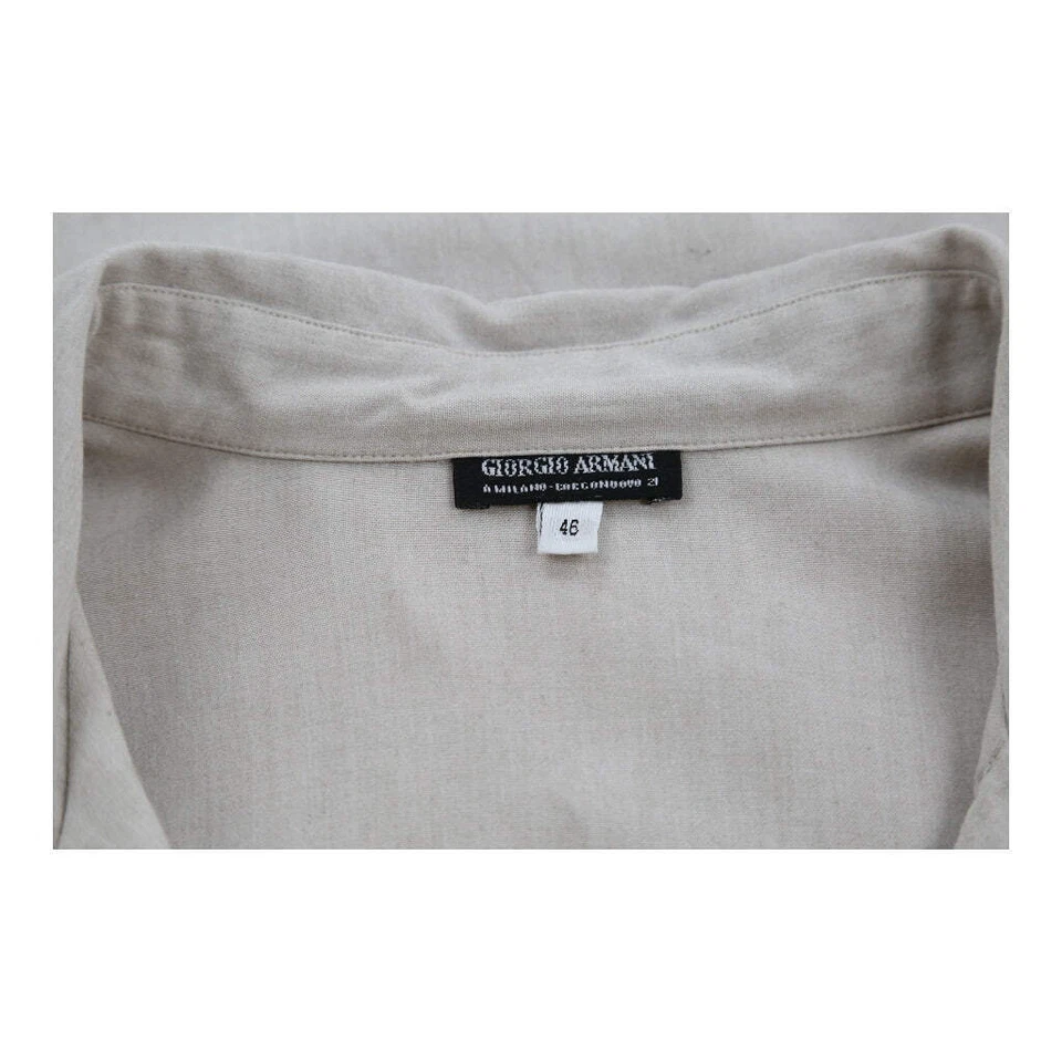 Vestido camisero Giorgio Armani - Grande beige algodón Foto 4 de 4