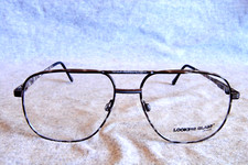 looking glass eyeglass frames 8025 aviator producer demi grey 55-18-140