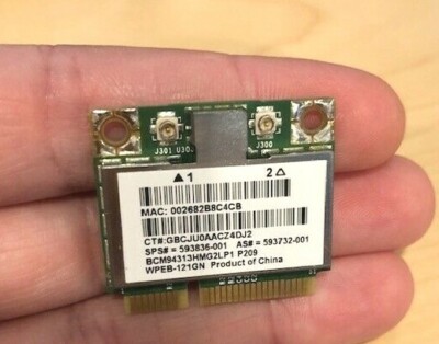 BROADCOM 4313 802.11B/G/DRAFT-N WIFI ADAPTER SPS:B593836-001 HP