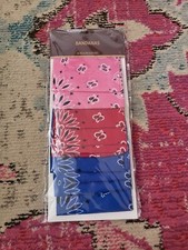 NEW NIP Bandanas 10 back multi color for party costume accessories set western