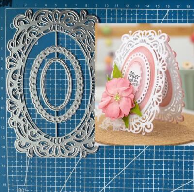 Lace Frame Metal Cutting Dies Scrapbooking Paper Card Crafts Embossing ...