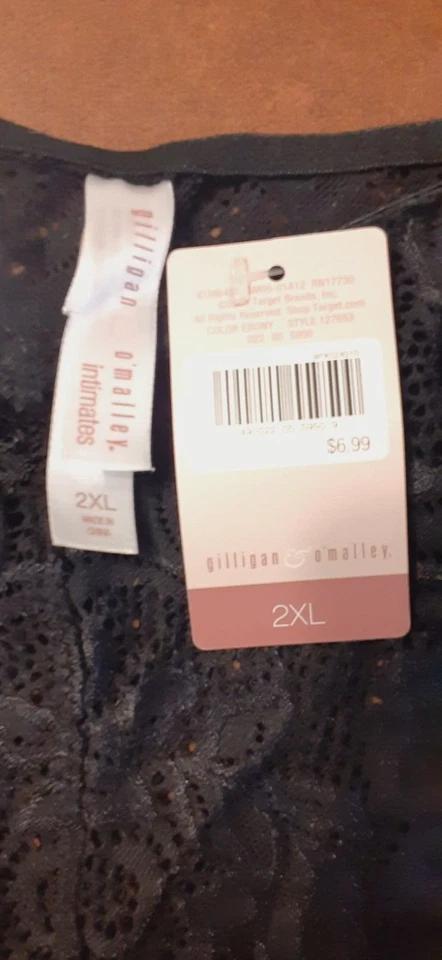 Gilligan O'Malley Bragas Íntimas Tanga Hipster Azul Blanco Negro Talla 2XL NUEVO CON ETIQUETAS Foto 3 de 4