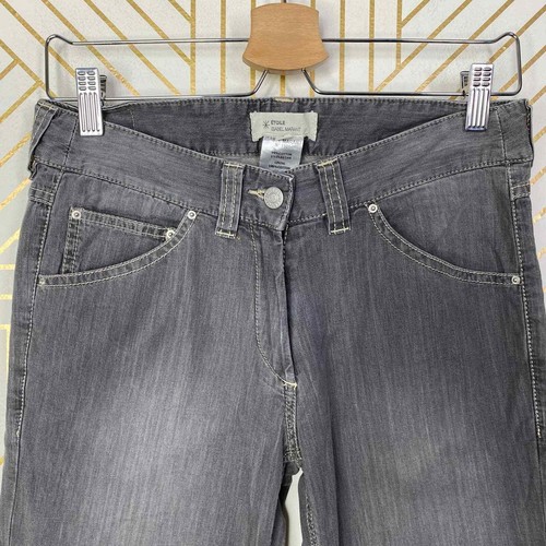 Isabel Marant Etoile Gray Denim Contrast Stitch Skinny Jeans Size 0 / US 2 - Bild 2 von 12