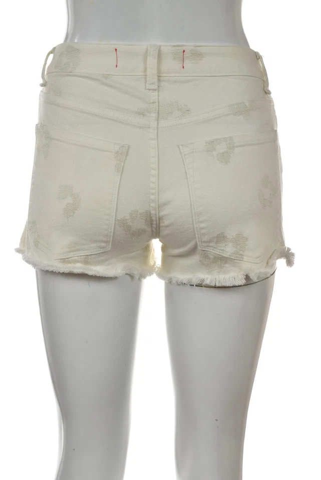 Pantalones Cortos Marc By Marc Jacobs Mujer Talla 26 Marfil Bordado Denim Informal Algodón Foto 2 de 4