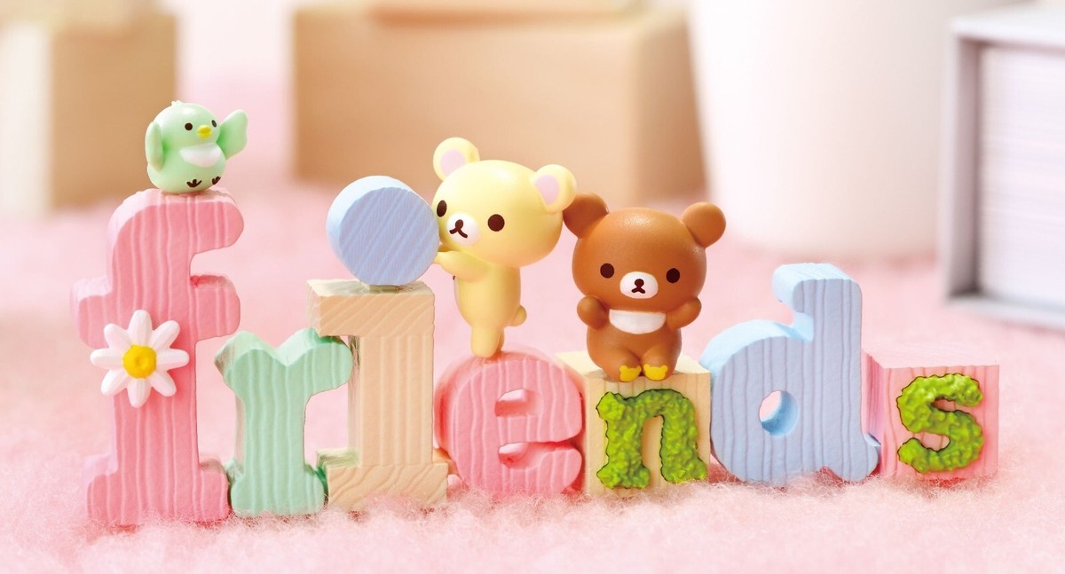 RE-MENT Rilakkuma Words Mini Figure Friends Korilakkuma
