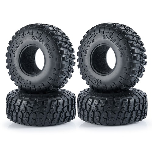 Qmore 4x 120MM 1.9'' Wheel Rim Tyre Tire For 1/10 RC Rock Crawler SCX10 D90 TRX4 - Picture 14 of 19