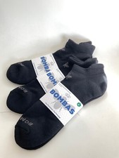 LOT OF 3 PAIRS NEW BOMBAS UNISEX BEE BETTER SOLID HONEYCOMB ANKLE SOCKS sz xL