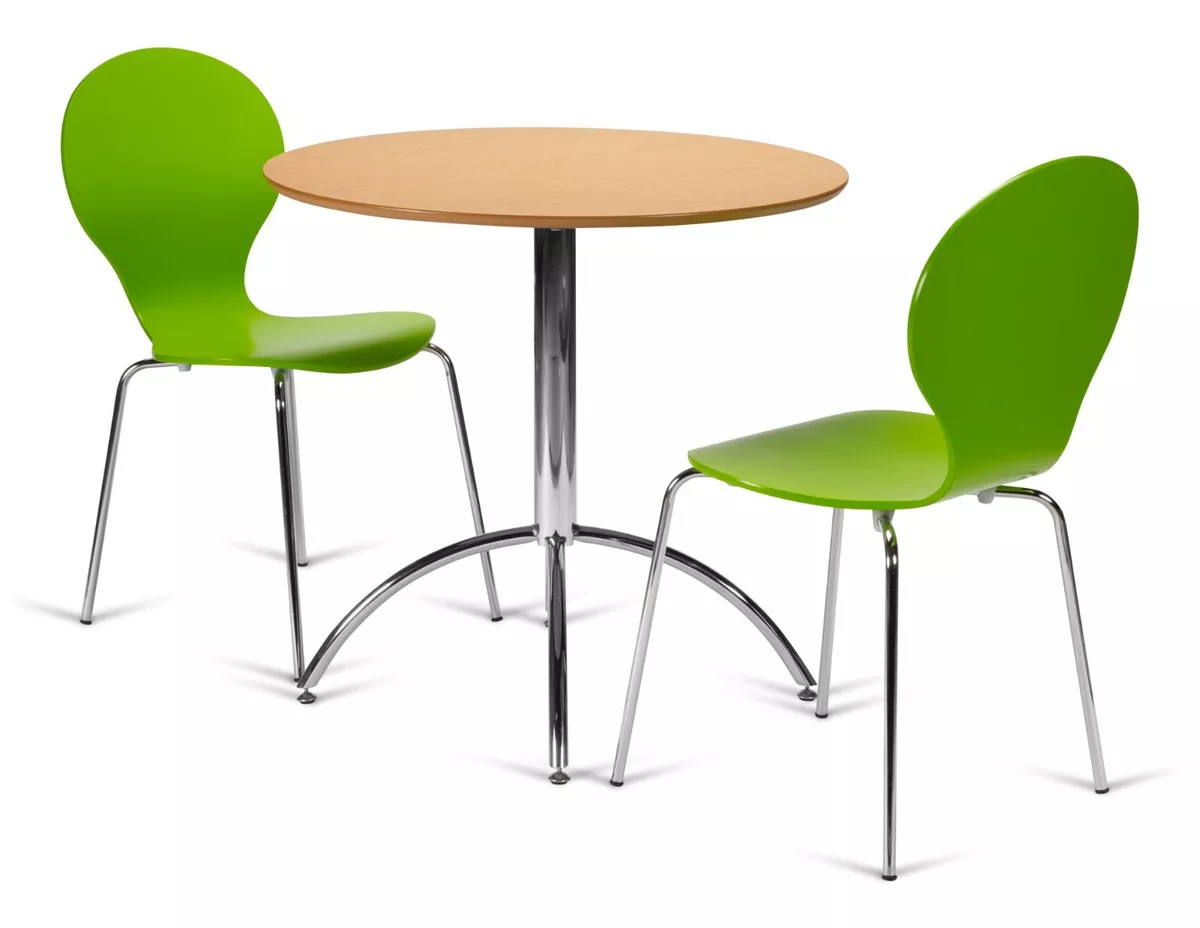 Plastic round table sale and chair set
