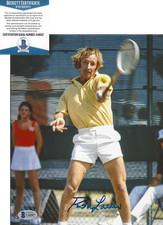 ROD LAVER SIGNED AUTHENTIC 8x10 PHOTO C WIMBLEDON TENNIS LEGEND BECKETT BAS COA