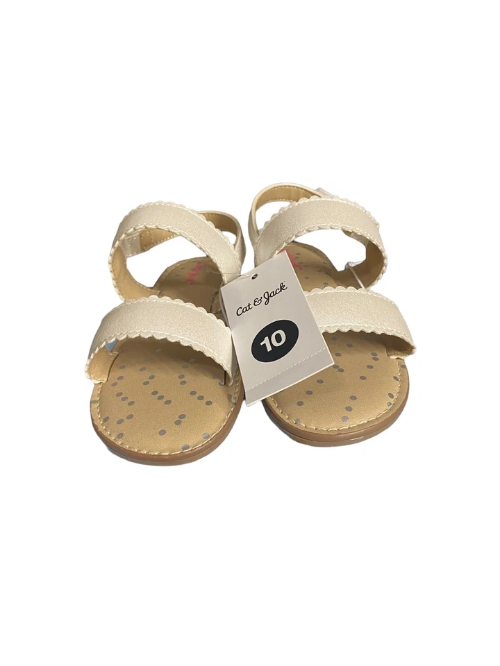 Sandalias Cat & Jack niñas talla 11-12-10-9 blancas Foto 2 de 4