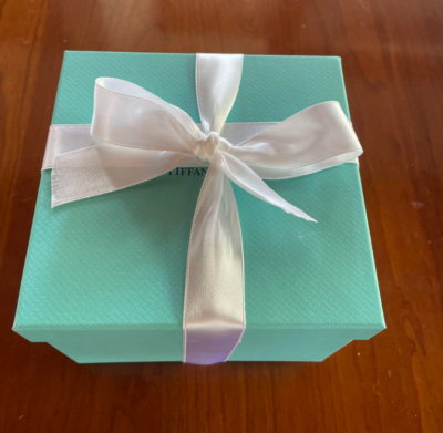 Tiffany & Co. Elsa Peretti Red Heart Trinket Box Lead Crystal