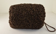 Persian Lamb Fur Hand Muff New Brown Hand muff /down Manufactured in the US
