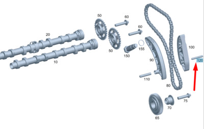 NEW MB SPRINTER W906 TENSIONING AND SLIDE RAIL BEARING BOLT  