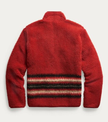 RRL LINER BOMBER FLEECE JACKET