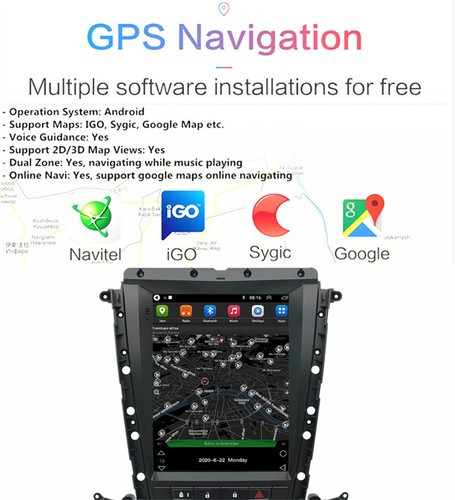 9.7" Stereo Head Unit Navi GPS Wifi 4+64GB For Cadillac SRX 2009-2012 W/ Carplay - Bild 5 von 24