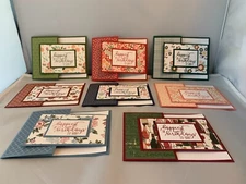 Stampin up card kit set of 4 "Happy Birthday" cards #22b - Pick your color