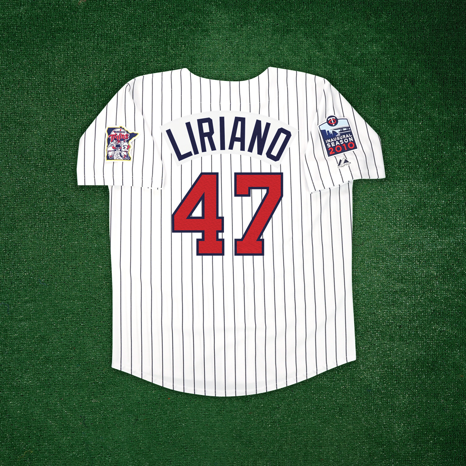 Франциско Лириано 2010 Миннесота Твинс Куперстаун Мужская домашняя белая майка