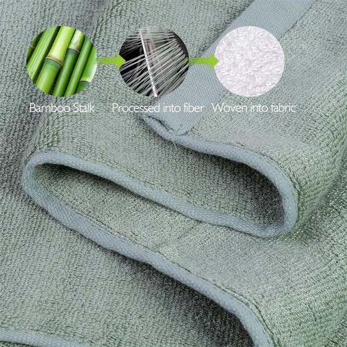 2 Pack Oversize Bamboo Cotton Bath Towels Premium Ultra Soft Absorbent Towel Set - Picture 12 of 64
