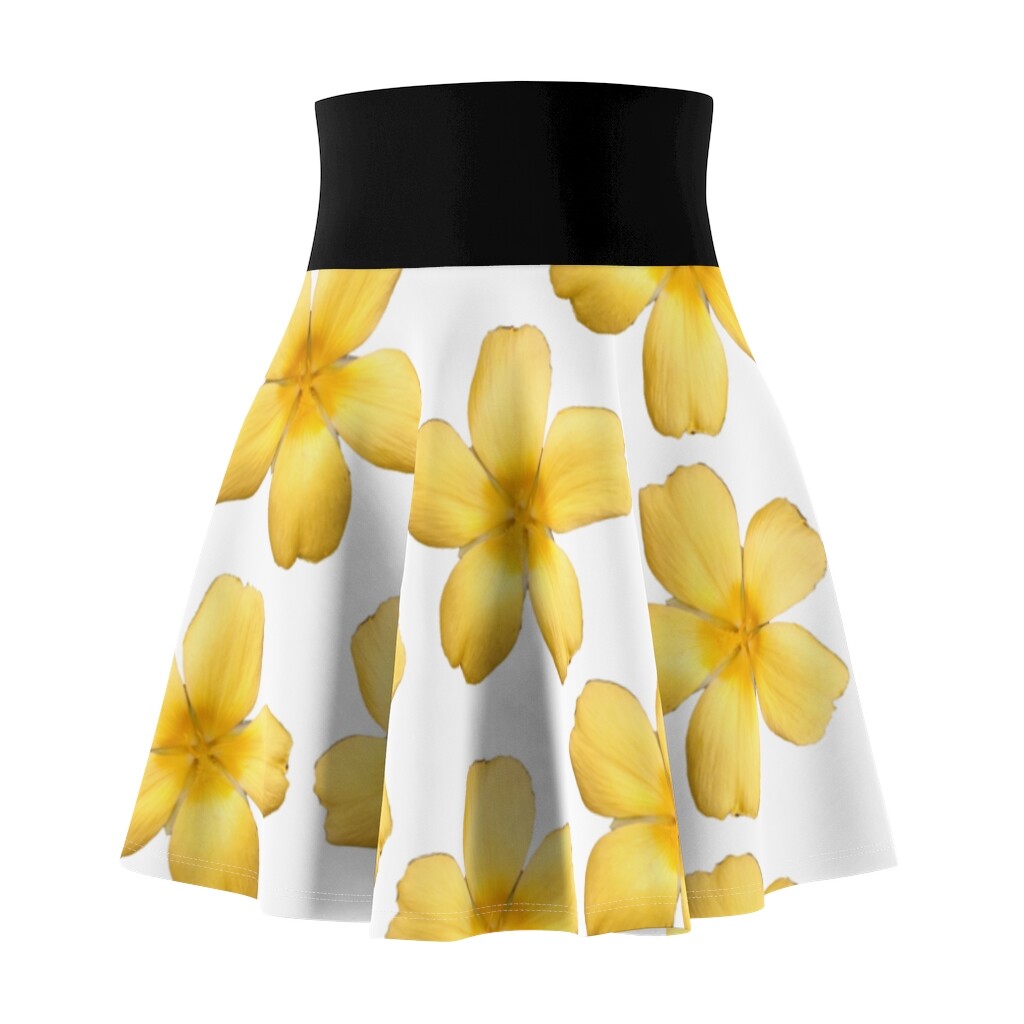 Floral Skater Yellow Skater Skirt Outfit Floral Fantasy Skater