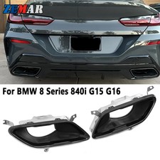 Car Exhaust Tip Square Muffler Tail Pipe For BMW 8 Series 840i G15 G16 2019-2024