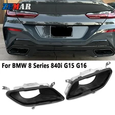 Car Exhaust Tip Square Muffler Tail Pipe For BMW 8 Series 840i G15 G16 2019-2024