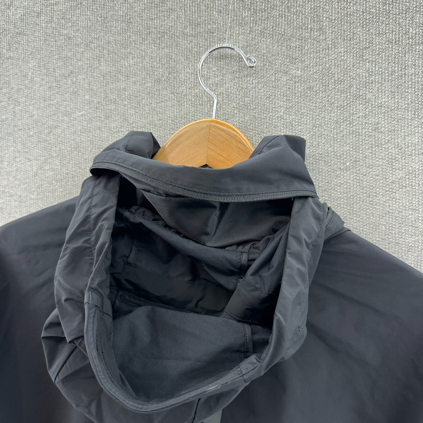 Adidas Mens Jacket Black Medium Myshelter Wind RDY Long Hooded Rain Coat