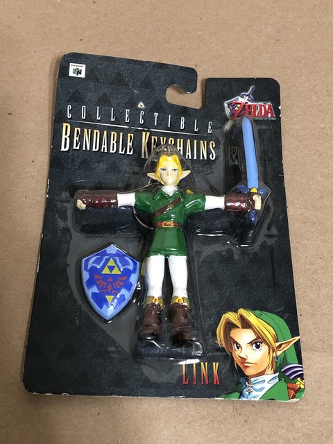 Legend of Zelda Ocarina of Time Link Bendable Keychain Action Figure 1998 N64 for sale online | eBay