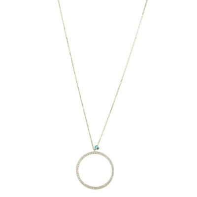 Kurshuni necklace chain Torus silver rose gold KR197A-2