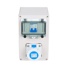 5P 32/16A Outdoor Junction Industrial Combined Sokcet Box Distribution Box IP67