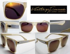 Vintage Frames By Corey Shapiro Unisex Fashion UV400 Sunglasses Rude Metal Gold
