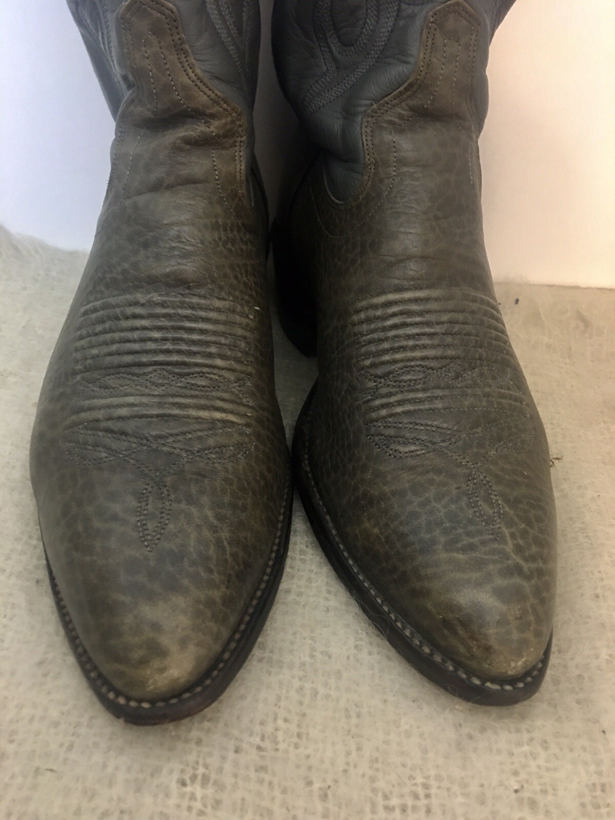 Vintage J. CHISHOLM Bottes de cowboy fabriquées à la main aux